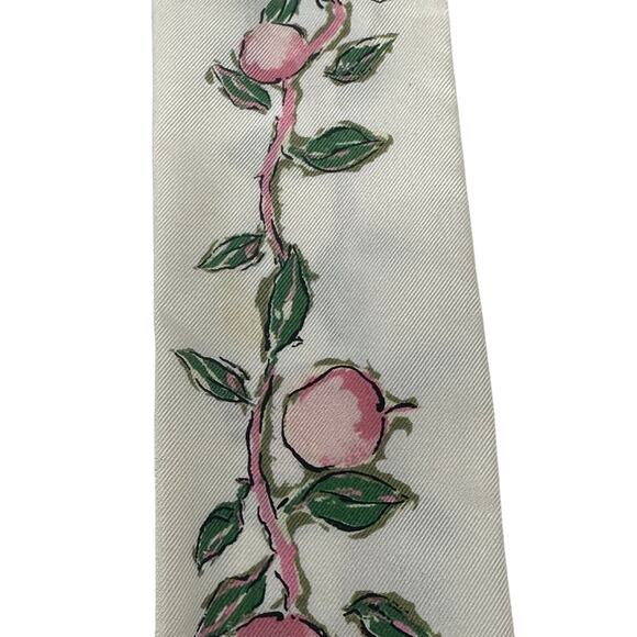 Louis Vuitton LV Silk Fruits Bandeau Scarf Twilly Beige Pink - Picture 4 of 6